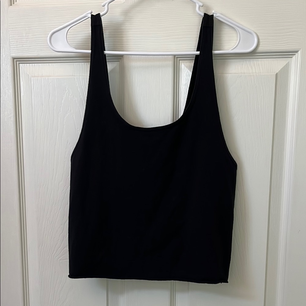 Tie back workout tank top